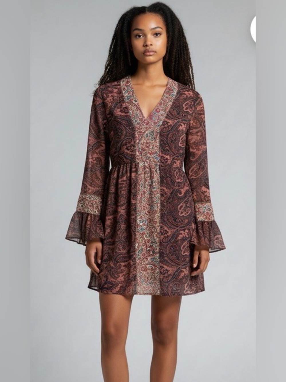 Urban Outfitters Boho Mini Paisley Dress Size XS